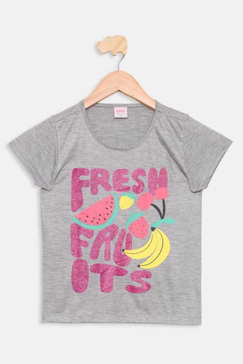 Blusa Infantil 10 a 16 Meninas Frutas Mescla