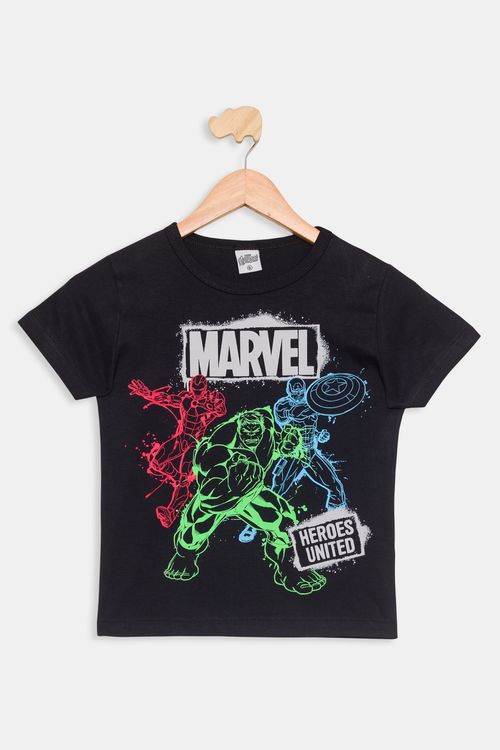 Camiseta mc inf4/10nos 108.238c marvel p preto