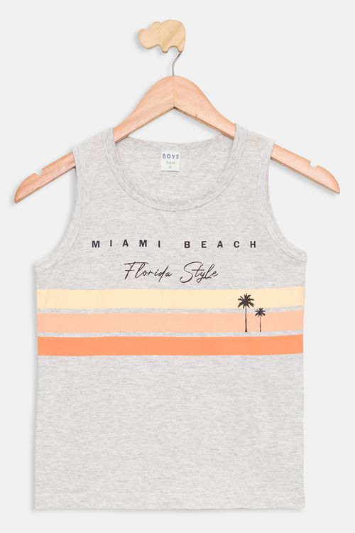 Regata Infantil Tropical Mescla Tam 4 a 8