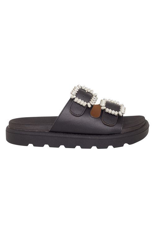 Sandália Birken Fivelas Preto