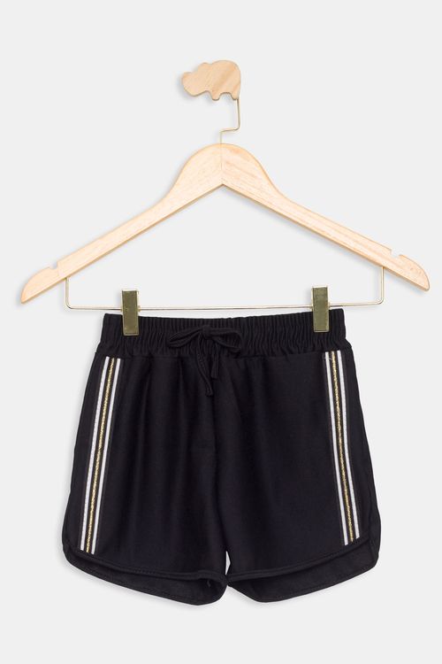 Shorts Juvenil Preto Tam 10 a 16