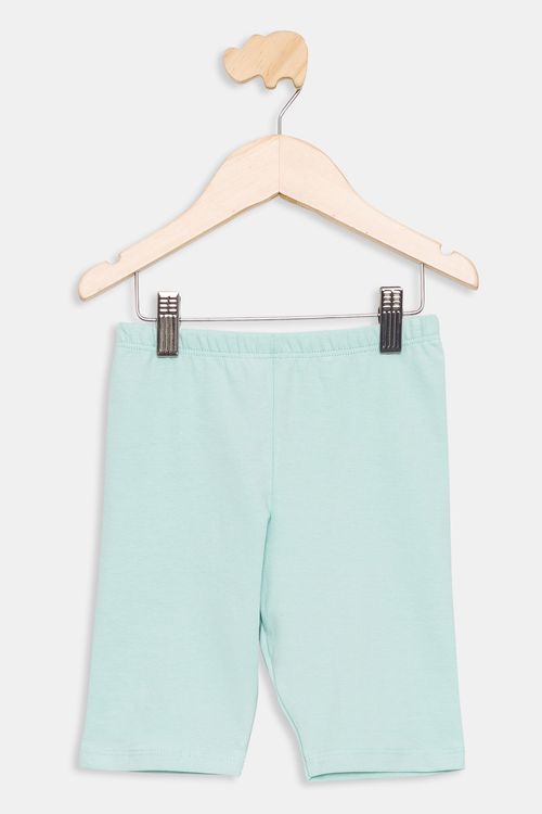 Ciclista Infantil Lisa Verde Claro Tam 4 a 8