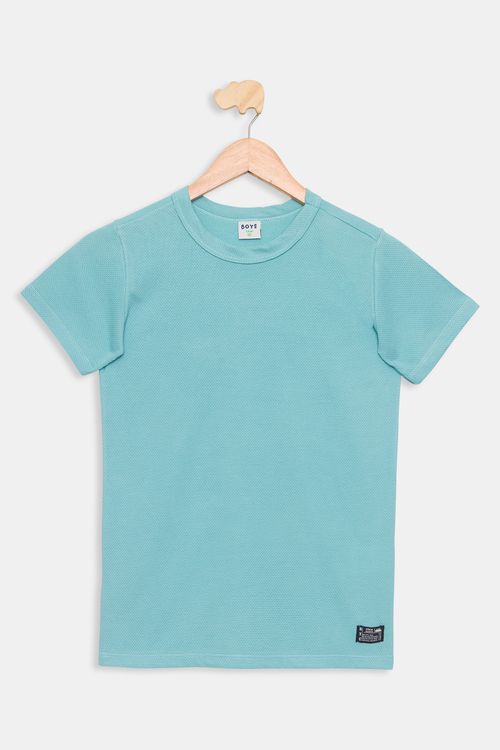 Camiseta Juvenil Turquesa Tam 10 a 16