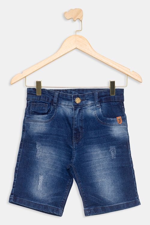 Bermuda Juvenil Jeans Médio Tam 10 a 16