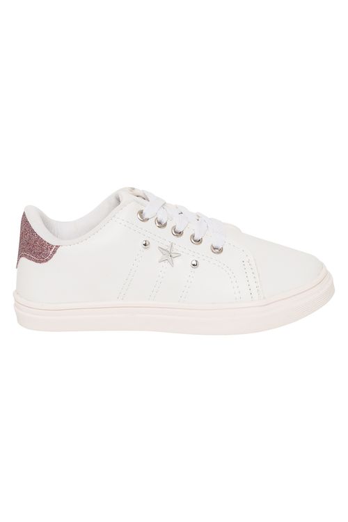 Tênis 2 Pin Estrela Kids Branco