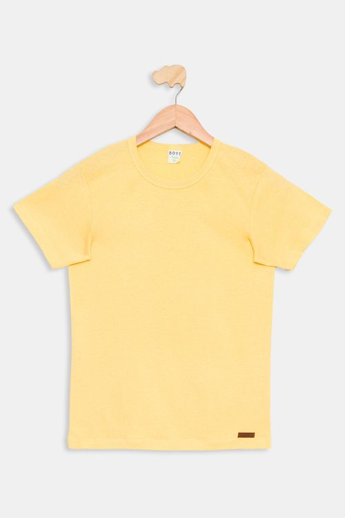 Camiseta Juvenil Amarela Tam 10 a 16