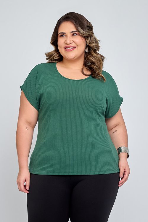 Blusa Feminina em Ribana Feita Pra Mim Verde