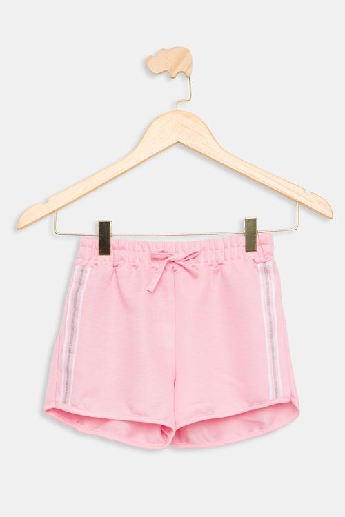 Shorts Runner Juvenil Rosa Claro Tam 10 a 16