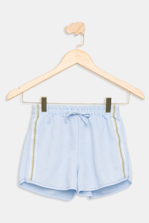 Shorts Runner Juvenil Azul Claro Tam 10 a 16