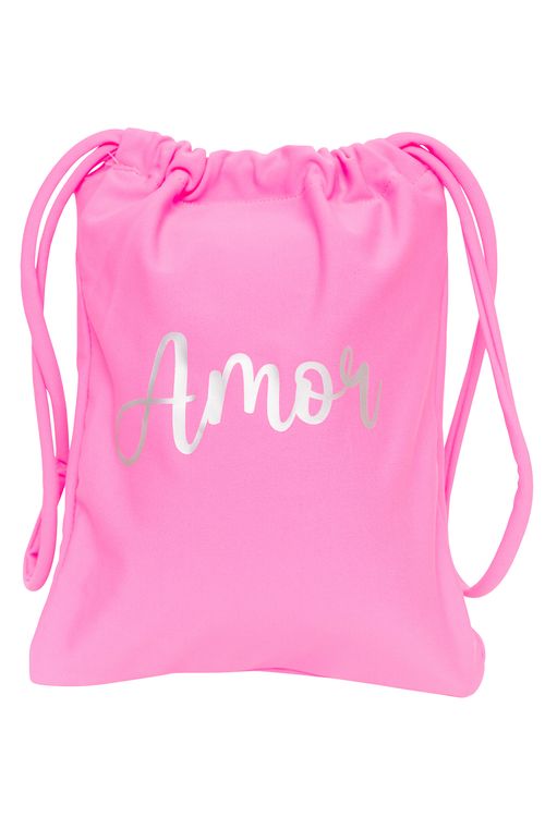 Mochila Sacola Amor Rosa