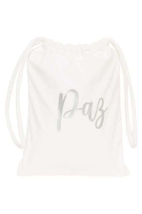 Mochila Sacola Paz Branca