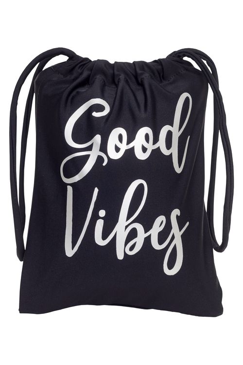 Mochila Sacola Good Vibes Preta