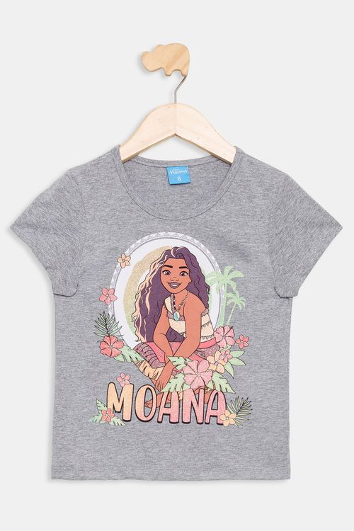 Blusa Infantil Moana Mescla Tam 4 a 10
