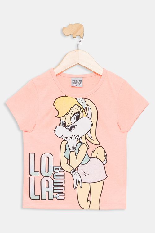 Blusa Infantil Lola Coral Tam 4 a 10