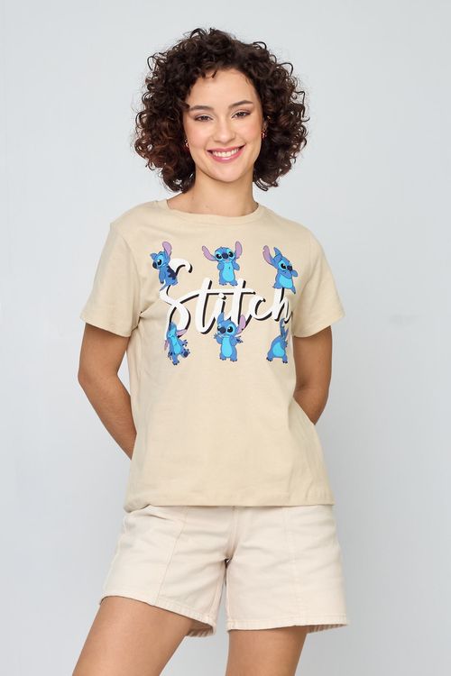 Blusa Feminina Stitch Bege