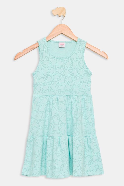 Vestido Infantil Verde Claro Tam 4 a 8