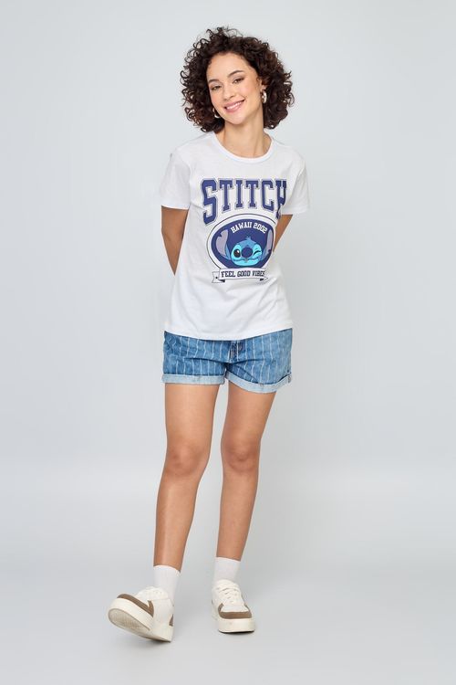 Short Feminino Jeans Azul Médio