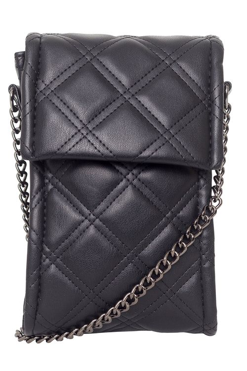 Bolsa Pequena Feminina Matelassê Preta