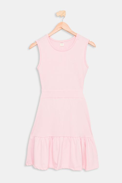 Vestido Juvenil Rosa Claro Tam 10 a 16