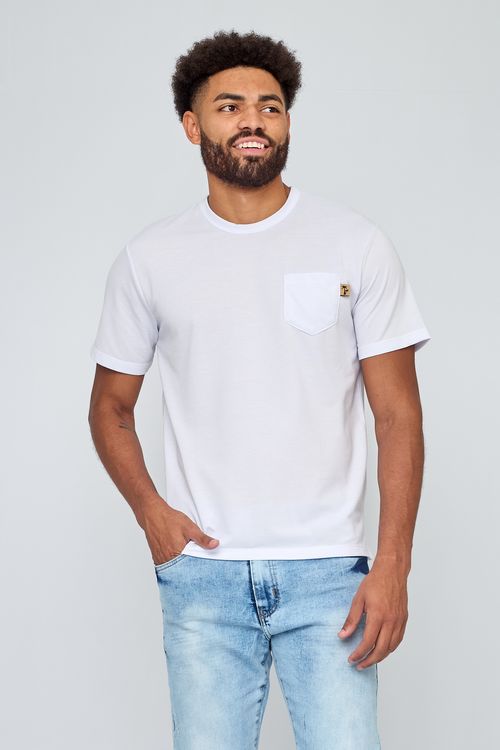Camiseta Masculina Casual Branca