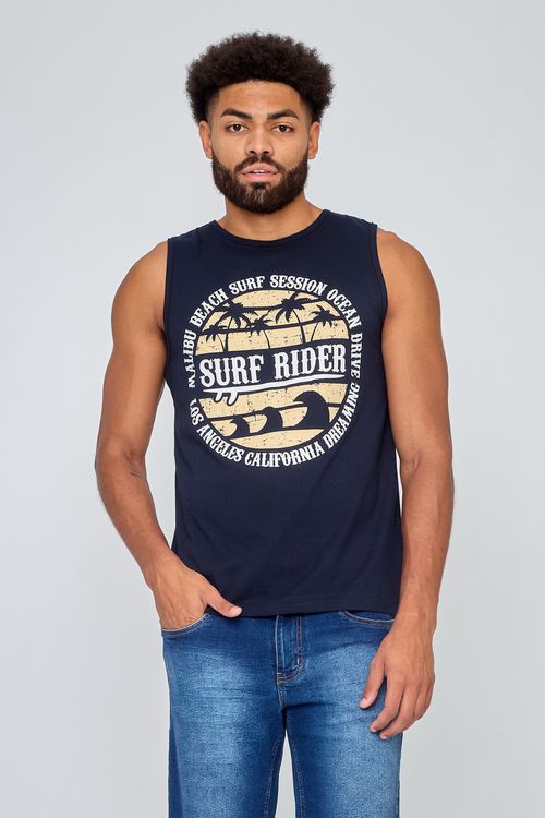 Regata Masculina Trendy Azul Escuro