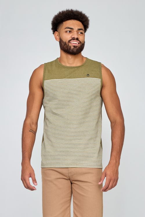 Regata Masculina Trendy Verde Militar