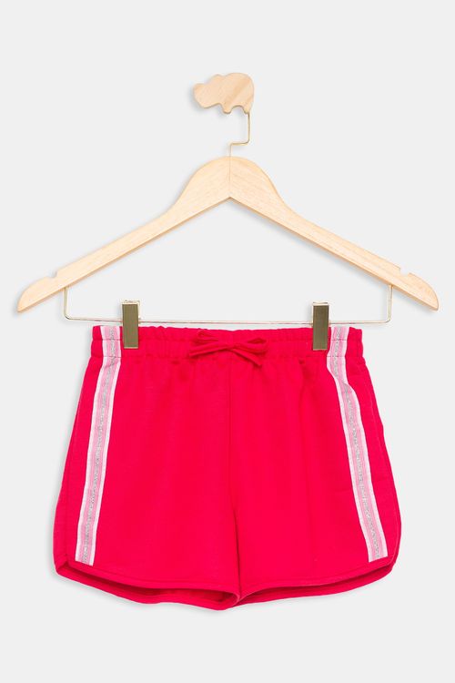 Short Juvenil Runner Vermelho Tam 10 a 16