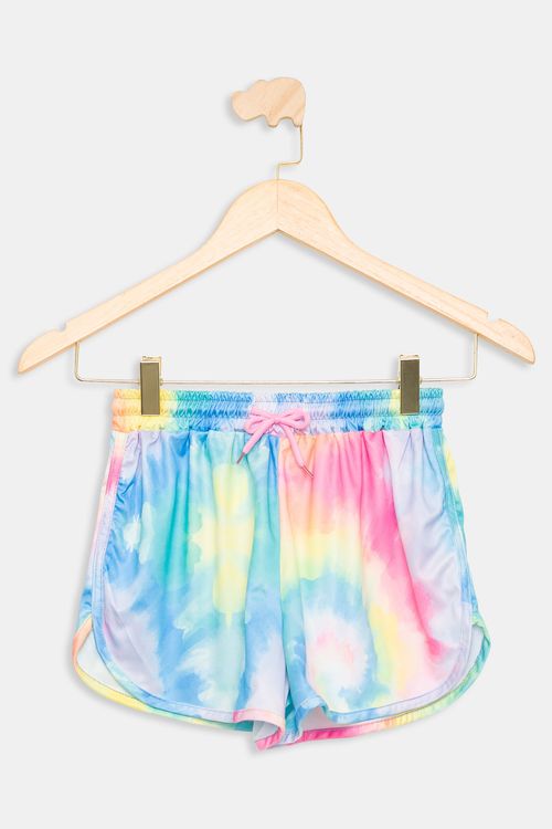 Short Infantil Meninas Praia Estampado