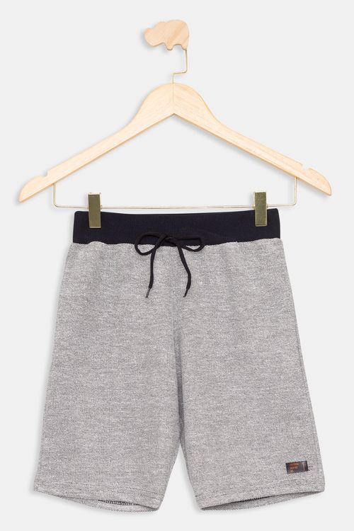 Bermuda Juvenil em Moletom Mescla Tam 10 a 16