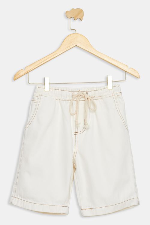 Bermuda Jeans Juvenil Off White Caedu Tam 10 a 16