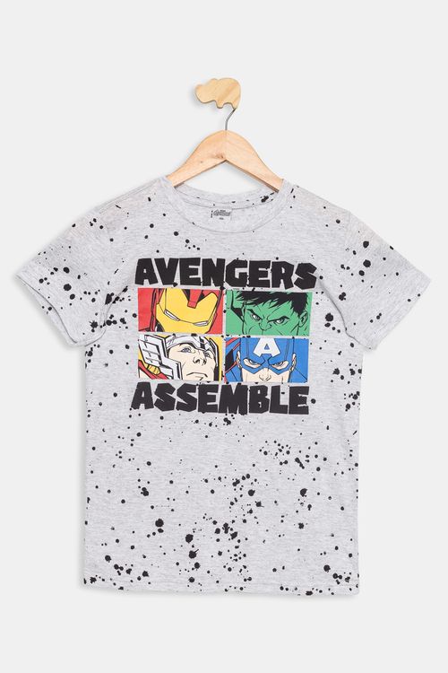 Camiseta Juvenil Marvel Vingadores Mescla Caedu 10-16