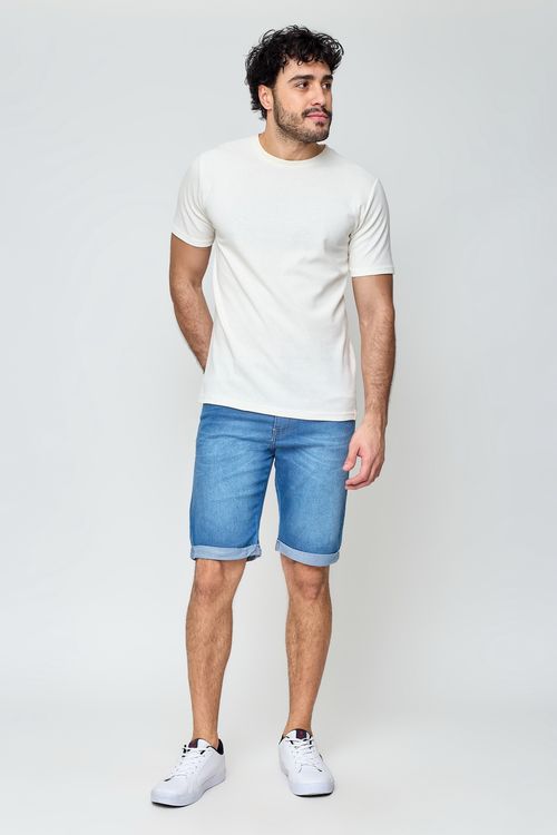 Bermuda Masculina Jeans Médio