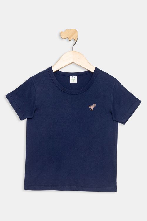 Blusa Infantil Azul Escuro Tam 1 a 3