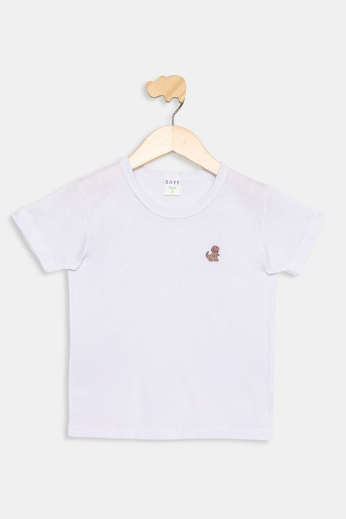 Camiseta Infantil Branca Tam 1 a 3