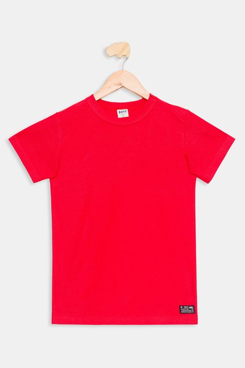Camiseta Juvenil Vermelha Tam 10 a 16