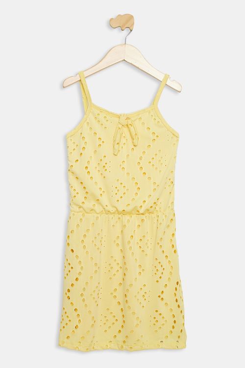 Vestido Juvenil Caedu Laise Amarelo - Estilo e Conforto