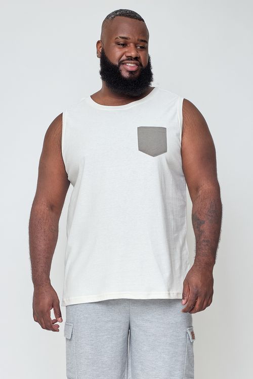 Regata Super Masculina Off White