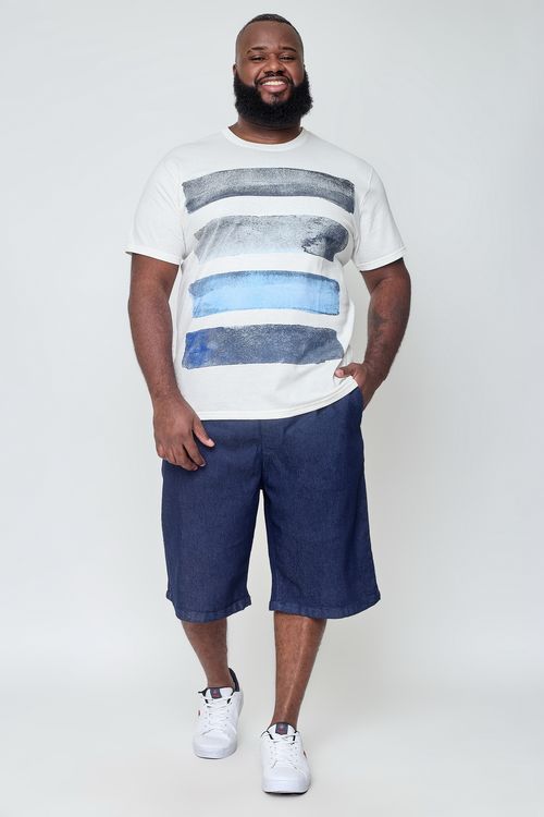 Bermuda Masculina Super Jeans Amaciado Azul Escuro