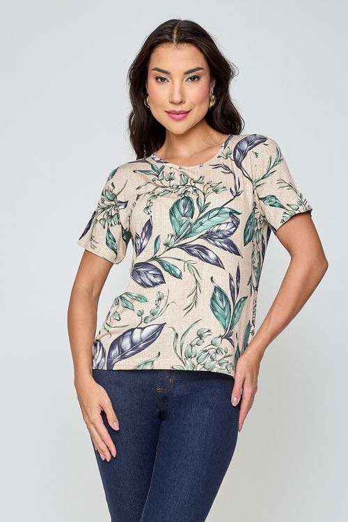 Blusa fem promo visolycra estampada estampado