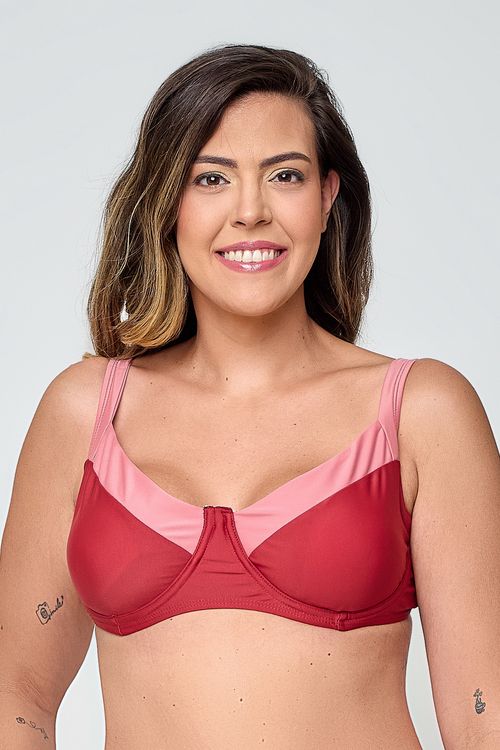 Biquíni Top com Recorte Feita Pra Mim Vermelho