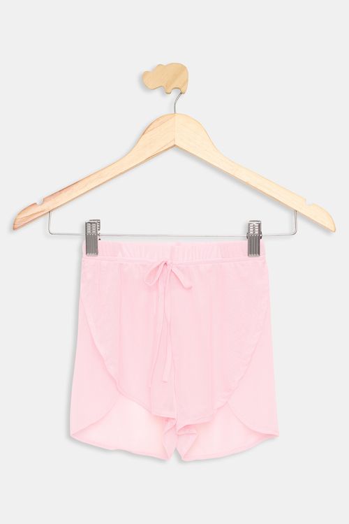 Short Infantil Meninas Saída de Praia Rosa Tam 1 a 3