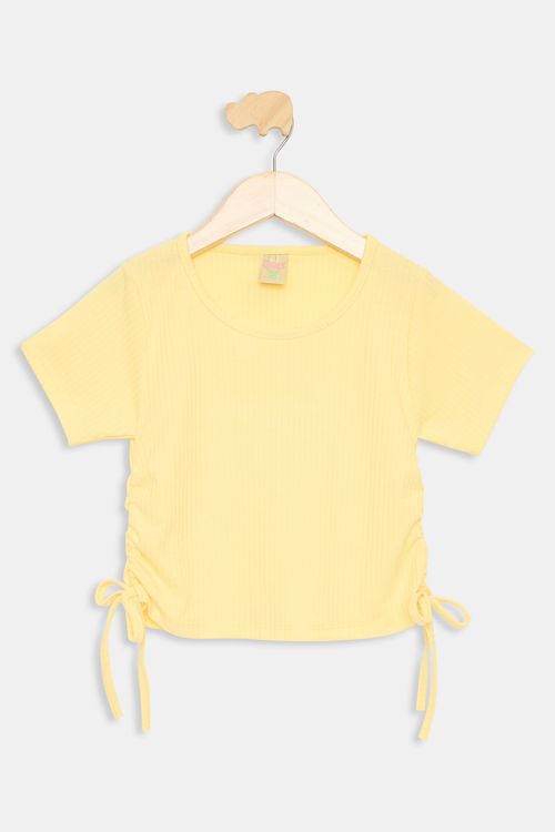 Blusa Juvenil Meninas Colisse Amarela Tam 10 a 16