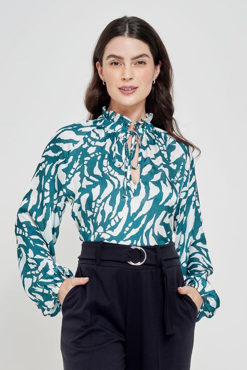 Fem cty fcil008 blusa ml gola franz chif estampado