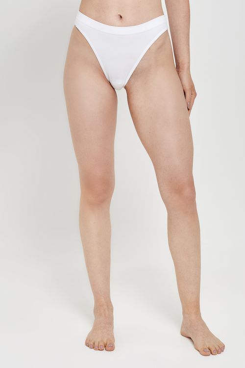 Kit Calcinhas Caneladas Nude Branco e Lilás