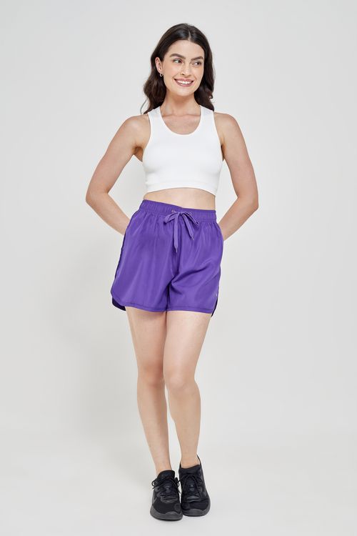 Short Runner Feminino Esportivo Roxo