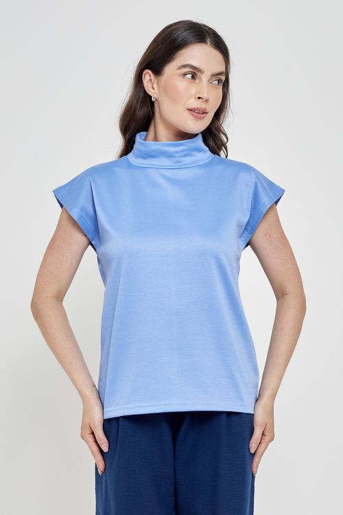 Blusa Feminina Peluciada Azul Claro: Conforto e Estilo
