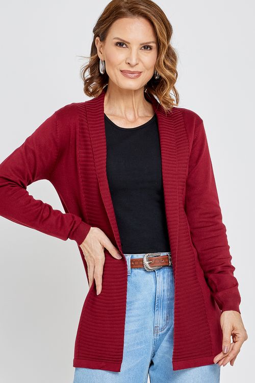 Fem city fcis003b capinha tricot vinho vermelho escuro