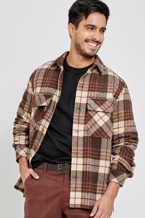 Masc trendy mtc024 cam ml flanela xad estampado