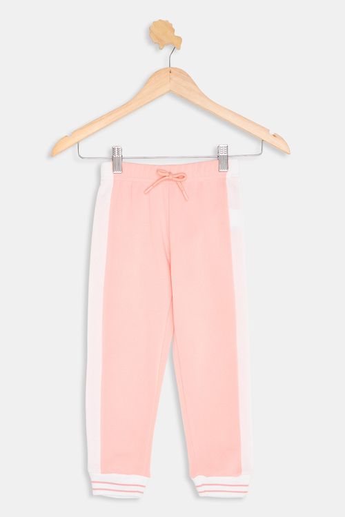 Calça Moletom Infantil Caedu Recorte Laranja Claro Jogger