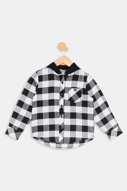 Inf 4/8 nos itc003 camisa m/l xadrez preto